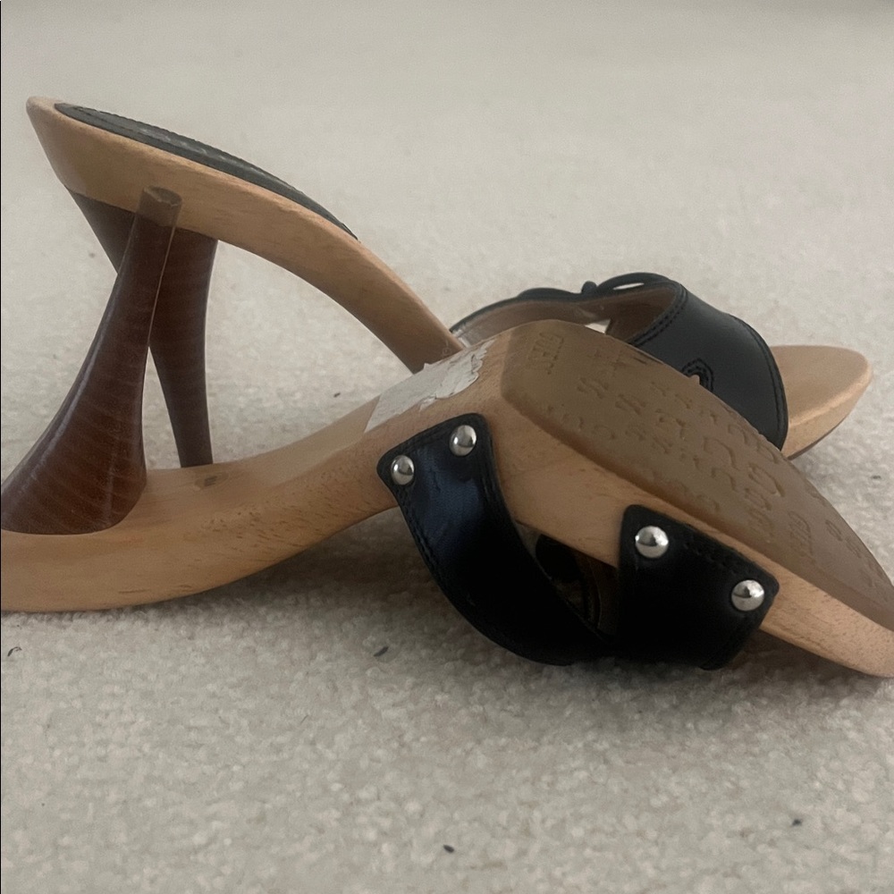 Guess Black and Brown Heeled Sandals - Picture 3 of 3